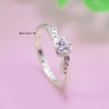 Nhẫn Bạc Nữ Teen Hình Bông Hoa Đính Đá N2408280052