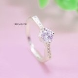 Nhẫn Bạc Nữ Thiết Kế Đính Đá Sang Trọng