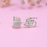 Bông Tai Bạc Nữ S925 Kiểu Nụ Chữ Love Dễ Thương H2410220080
