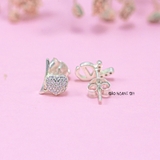 Bông Tai Bạc Nữ S925 Kiểu Nụ Chữ Love Dễ Thương H2410220080