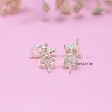 Bông Tai Bạc Nữ S925 Kiểu Nụ Chữ Love Dễ Thương H2410220080