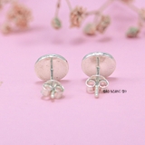 Bông Tai Bạc Nữ Kiểu Nụ Tròn Hình Con Nhện Cho Cô Nàng Cá Tính H2410230015