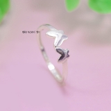 Nhẫn Bạc Nữ Teen Mẫu Nhẫn Mở Hình Cánh Bướm N2408280033