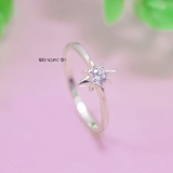 Nhẫn Bạc Nữ Trơn Thiết Kế Đính Đá N2408260039