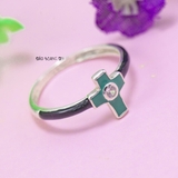 Nhẫn Bạc Nữ Thiết Kế Hình Thánh Giá N2409060061