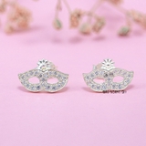 Bông Tai Bạc Nữ Kiểu Nụ Hình Chiếc Mặt Nạ Hoa Xinh Xắn H2410230076