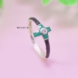Nhẫn Bạc Nữ Thiết Kế Hình Thánh Giá N2409060061