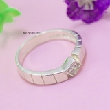 Nhẫn Bạc Cặp Đôi Nam Nữ Đính Đá N2408290019