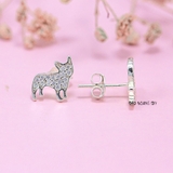 Bông Tai Bạc Cho Bé S925 Kiểu Nụ Hình Mèo Miu Dễ Thương H2410220046