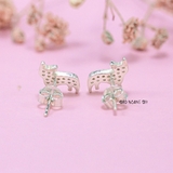 Bông Tai Bạc Cho Bé S925 Kiểu Nụ Hình Mèo Miu Dễ Thương H2410220046