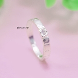 Nhẫn Bạc Cặp Đôi Nam Nữ Đính Đá N2408290020
