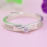 Nhẫn Bạc Cặp Đôi Nam Nữ Đính Đá N2408290023