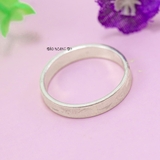 Nhẫn Bạc Cặp Đôi Nam Nữ Trơn Cách Điệu N2408300032