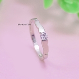 Nhẫn Bạc Cặp Đôi Nam Nữ Đính Đá N2408300018