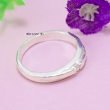 Nhẫn Bạc Cặp Đôi Nam Nữ Đính Đá
