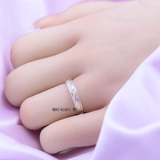 Nhẫn Bạc Cặp Đôi Nam Nữ Mẫu Xoắn Nhẹ N2408300024
