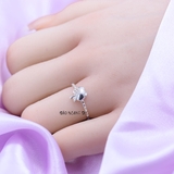 Nhẫn Bạc Nữ Teen Hình Qủa Táo Đính Đá N2408280054