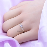 Nhẫn Bạc Nữ Thiết Kế Đính Đá Sang Trọng  N2409020033