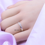 Nhẫn Bạc Cặp Đôi Nam Nữ Đính Đá
