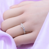 Nhẫn Bạc Nữ Trơn Thiết Kế Hình Vương Miện N2408260029