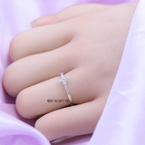 Nhẫn Bạc Nữ Trơn Hình Thánh Giá N2408260010