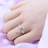 Nhẫn Bạc Cặp Đôi Nam Nữ Đính Đá N2408300008