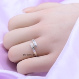 Nhẫn Bạc Nữ Teen Mẫu Nhẫn Mở Khắc Chữ  N2408280031