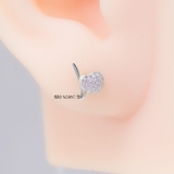 Bông Tai Bạc Nữ S925 Kiểu Nụ Chữ Love Dễ Thương H2410220080