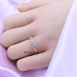 Nhẫn Bạc Nữ Trơn Thiết Kế Đính Đá N2408260061