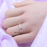 Nhẫn Bạc Cặp Đôi Nam Nữ Đính Đá