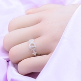 Nhẫn Bạc Nữ Teen Thiết Kế Dòng Chữ I DO N2408280046