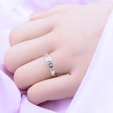 Nhẫn Bạc Cặp Đôi Nam Nữ Đính Đá N2408300026