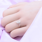 Nhẫn Bạc Nữ Teen Hình Chiếc Lá N2408280015