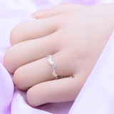 Nhẫn Bạc Nữ Kiểu Lượn Sóng N2409140001