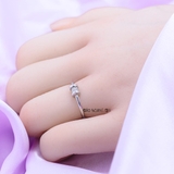 Nhẫn Bạc Nữ Thiết Kế Mẫu Nhẫn Mở Đính Đá N2409020060