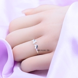 Nhẫn Bạc Nữ Teen Mẫu Nhẫn Mở Hình Cánh Bướm N2408280033