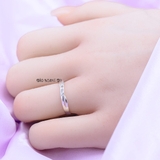 Nhẫn Bạc Cặp Đôi Nam Nữ Đính Đá N2408300020