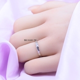 Nhẫn Bạc Cặp Đôi Nam Nữ Đính Đá N2408300018
