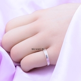 Nhẫn Bạc Cặp Đôi Nam Nữ Đính Đá