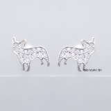 Bông Tai Bạc Cho Bé S925 Kiểu Nụ Hình Mèo Miu Dễ Thương H2410220046