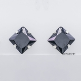 Bông Tai Bạc Nữ Kiểu Nụ Đá Đen Vuông To Sang Trọng H2410220053