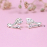 Bông Tai Bạc Nữ Kiểu Nụ Hình Chiếc Lá Mảnh Mai Xinh Xắn H2410230062