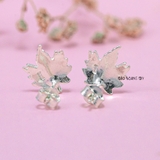 Bông Tai Bạc Nữ S925  Kiểu Nụ Hình Lá Phong Duyên Dáng Thu Hút H2410230012