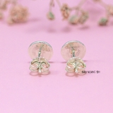 Bông Tai Bạc Nữ  Kiểu Nụ Hình Đầu Lâu Cho Cô Nàng Cá Tính H2410220102