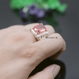 Nhẫn Bạc Nam Phong Thủy Đá Đỏ N2408080006