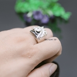 Nhẫn Bạc Nam Phong Thủy Đá Đen N2407090016