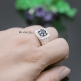Nhẫn Bạc Nam Phong Thủy Đá Đen N2407090011