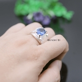Nhẫn Bạc Nam Phong Thủy Đá Xanh Dương N2408080022