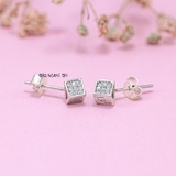 Bông Tai Bạc Nữ S925 Kiểu Nụ Hình Hộp Chữ LOVE Nhỏ Xinh  H2410220078