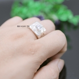 Nhẫn Bạc Nam Phong Thủy Đá Trắng N2408200016